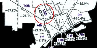 ડેટ્રોઇટ precinct નકશો